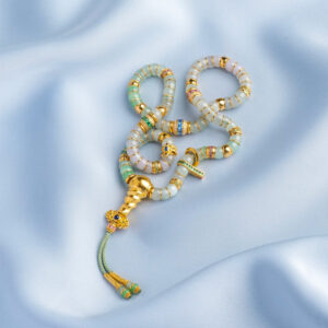 Jadeite and Gold Diamond Set Bracelet