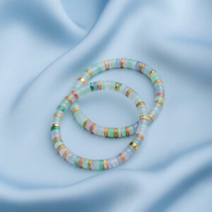 Jadeite and Gold Diamond Bracelet