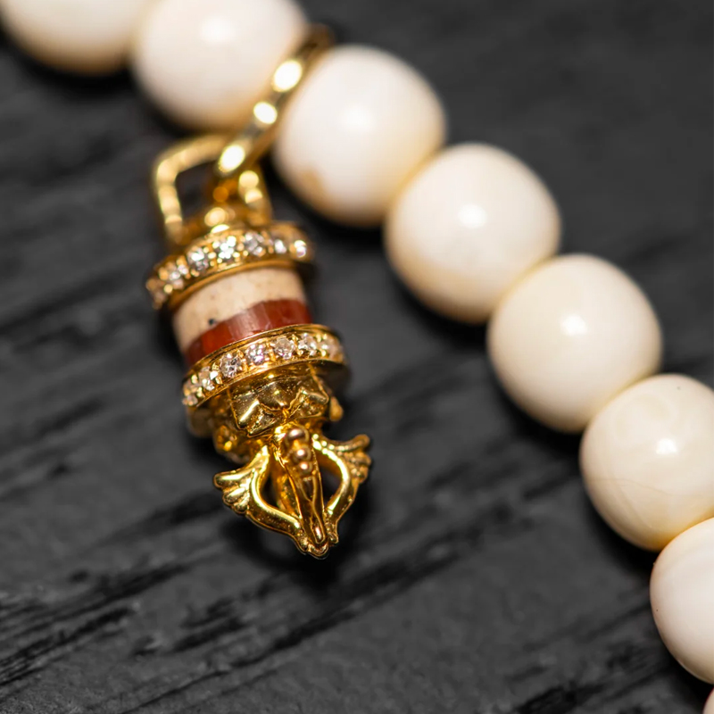 Amber and Red Chalcedony Bracelet - 图片 4