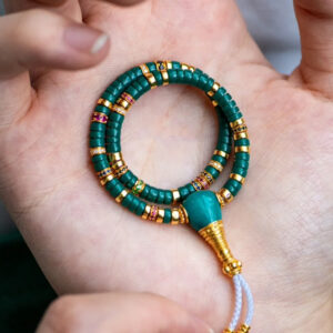 Turquoise and Gold Diamond Bracelet