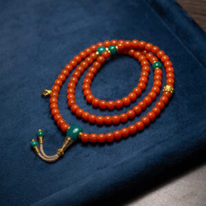 South Red and Turquoise Prayer Beads