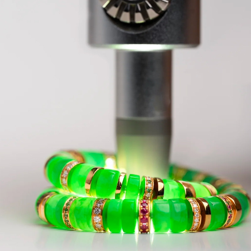 Jadeite Gold Diamond Bracelet - 图片 6