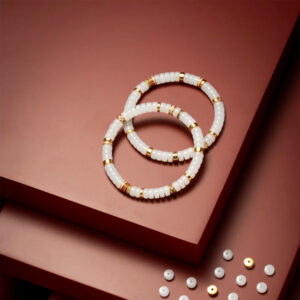 White Jade Diamond Bracelet