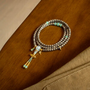 Aged Laoshan Sandalwood Jade Bracelet